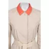 Reversible buttoned raincoat