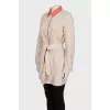 Reversible buttoned raincoat