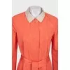 Reversible buttoned raincoat
