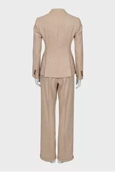 Wool and cashmere trouser suit