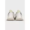 Leather sneakers with a textured sole