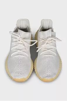 Men's white Yeezy Boost 350 V2 sneakers
