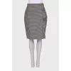 Black and white printed skirt