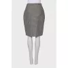 Black and white printed skirt