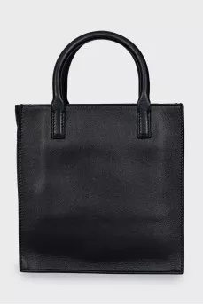 Black bag with embossed logo