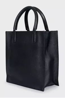 Black bag with embossed logo
