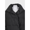 Oversized black down jacket