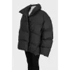 Oversized black down jacket