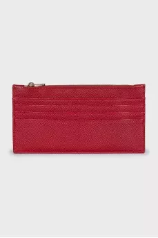 Red bag with a gold chain