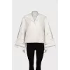 Embroidered loose-fitting shirt