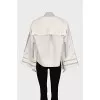 Embroidered loose-fitting shirt