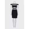 Cocktail dress with cutouts