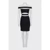 Cocktail dress with cutouts