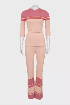 Pink set with a belt