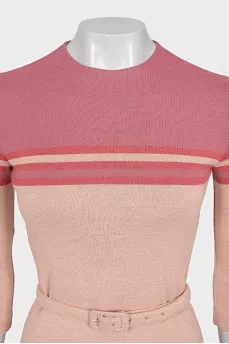 Pink set with a belt