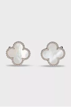 Сережки з білого золота Vintage Alhambra