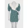 White collar dress with floral print