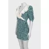 White collar dress with floral print