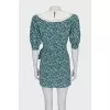 White collar dress with floral print