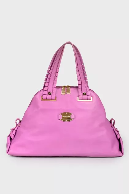 Bag with golden fittings