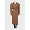 Straight buttoned coat