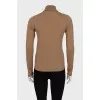 Brown high neck golf