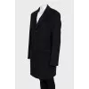 Men's straight wool coat