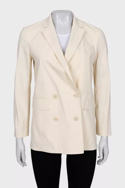 Straight white jacket