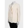Straight white jacket
