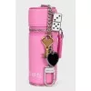 Pink leather case with pendant