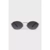 Sunglasses with animal-print temples