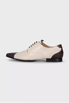 Men's leather lace-up shoes