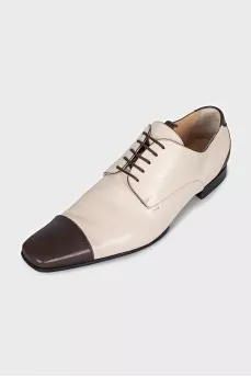 Men's leather lace-up shoes