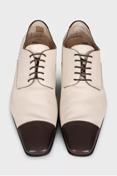 Men's leather lace-up shoes