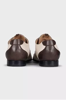 Men's leather lace-up shoes