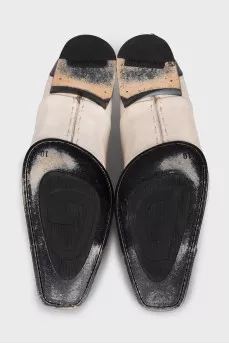 Men's leather lace-up shoes