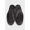 Men's black suede loafers