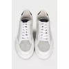 Men's gray perforated sneakers
