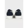 Men's gray perforated sneakers