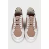 Men's two-tone perforated sneakers