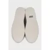 Men's two-tone perforated sneakers