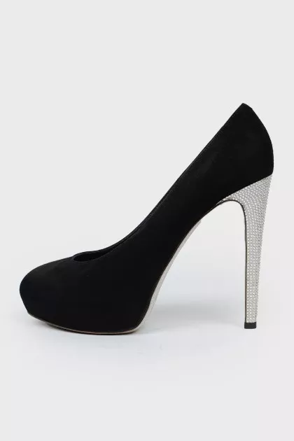 Rene Caovilla shoes with silver stilettos