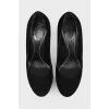 Rene Caovilla shoes with silver stilettos