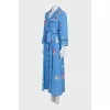 Silk robe dress with tag