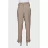 Men's beige wool suit