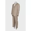 Men's beige wool suit