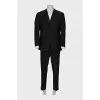 Men's black suit with trousers