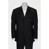 Men's black suit with trousers