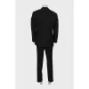 Men's black suit with trousers