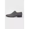 Gray men's nubuck shoes